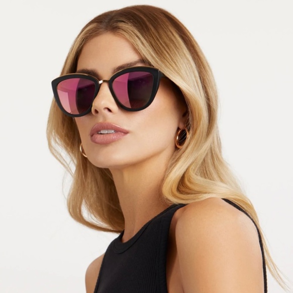 Diff | Rose Sunglasses Reflective Pink‎ Lens